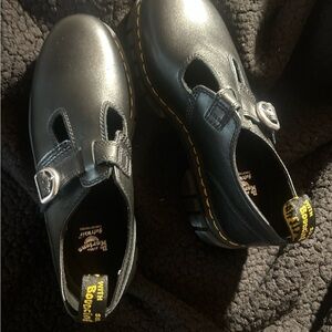 Dr. Martens Black Leather Kids Dress Shoes